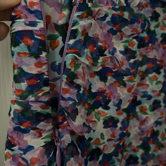 VERONICA BEARD Cayson Floral Fit and Flare Mini Spring dress size 00 100% silk - Picture 13 of 14